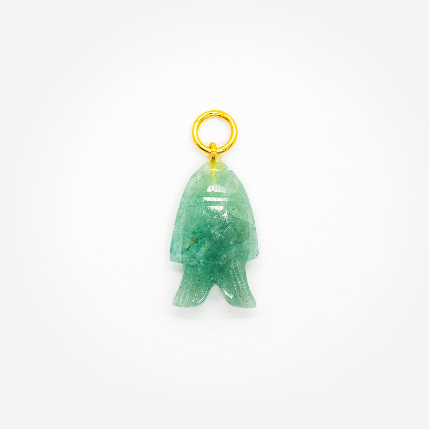 Amazonite Big Fish Pendant - Atelier Asali