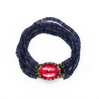 Quartz and Tanzanite Bracelet