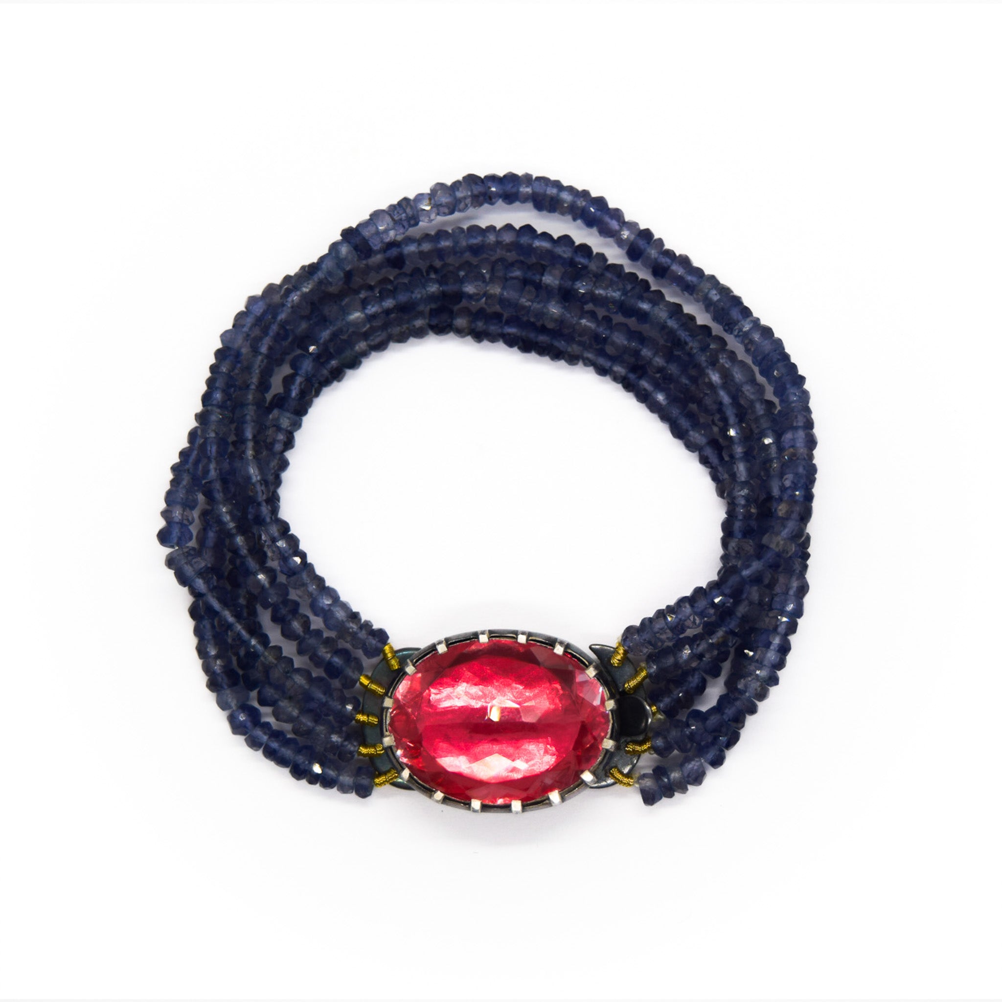 Quartz and Tanzanite Bracelet