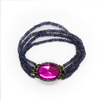 Quartz and Tanzanite Bracelet