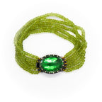 Quartz and Peridot Bracelet