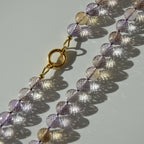 Ametrine Facetted Ball Neckace