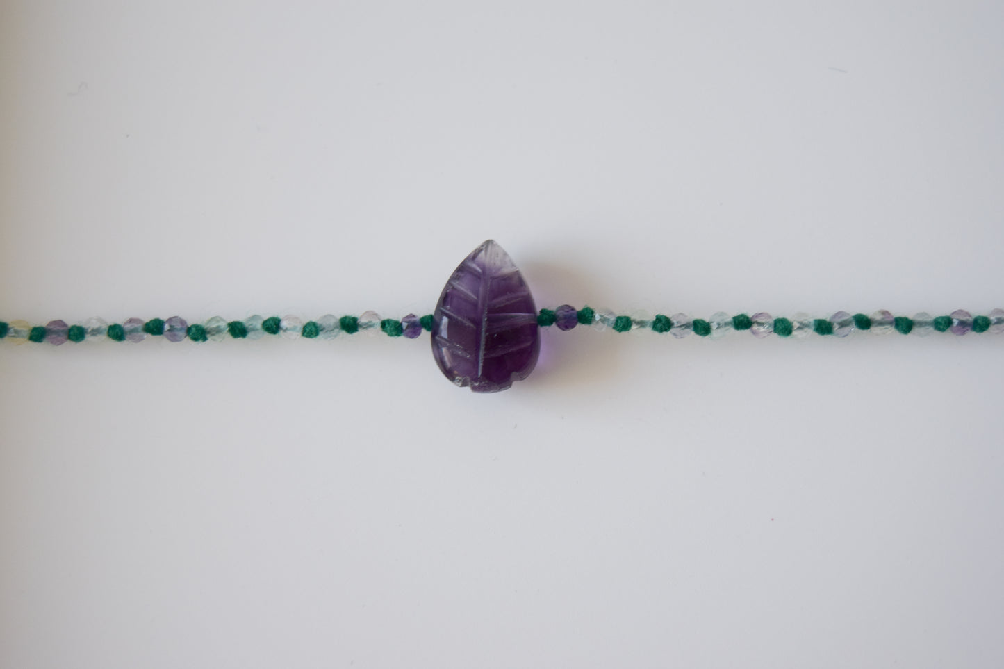 Fluorite Leaf Bracelet