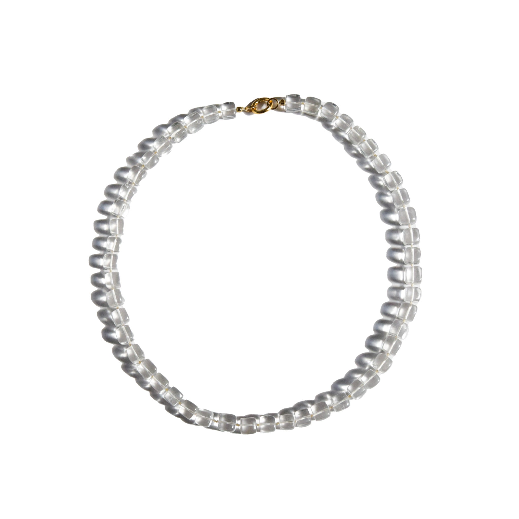 Cubed Clear Quartz Necklace