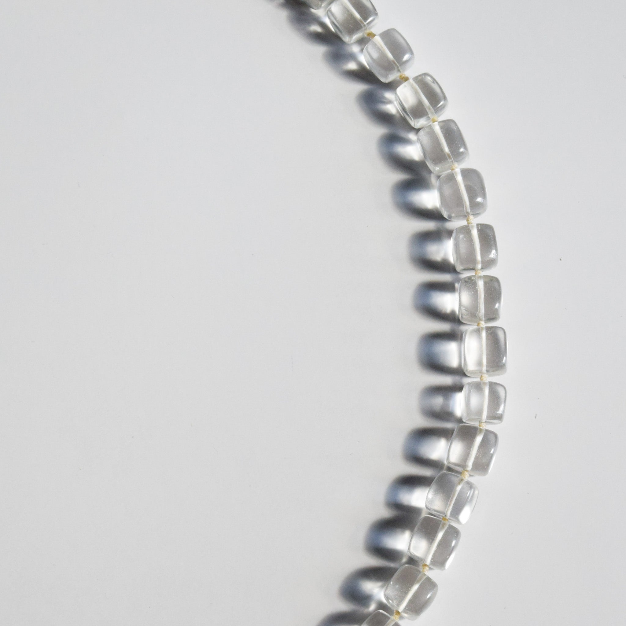 Cubed Clear Quartz Necklace