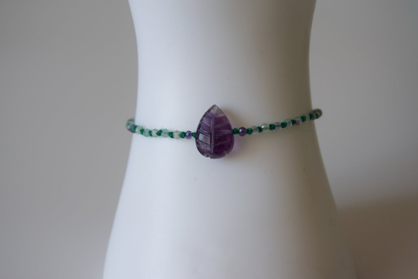 Fluorite Leaf Bracelet