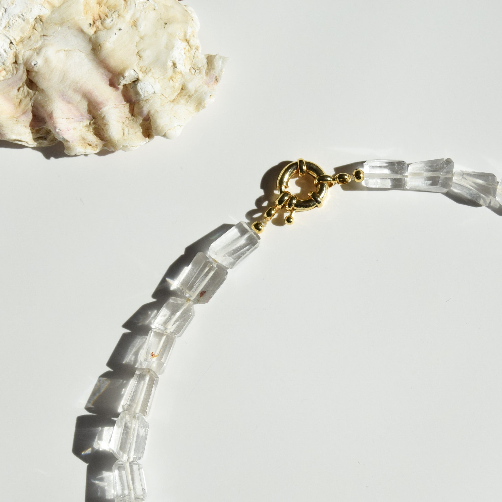 Rough Clear Quartz Necklace