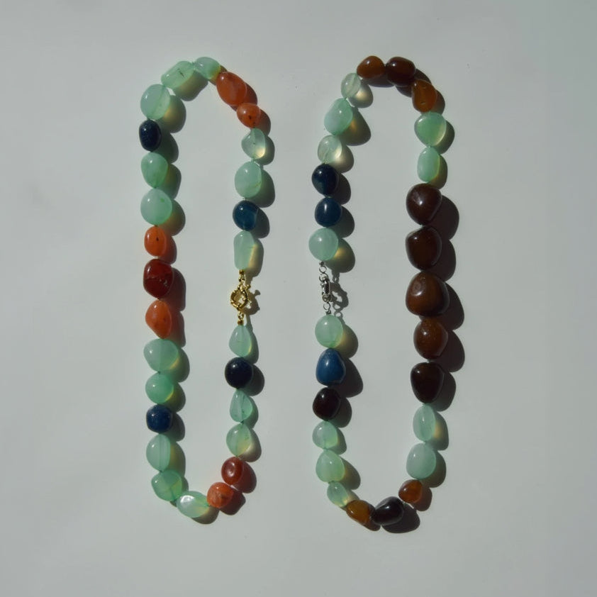 Strata — Chalcedony Necklace