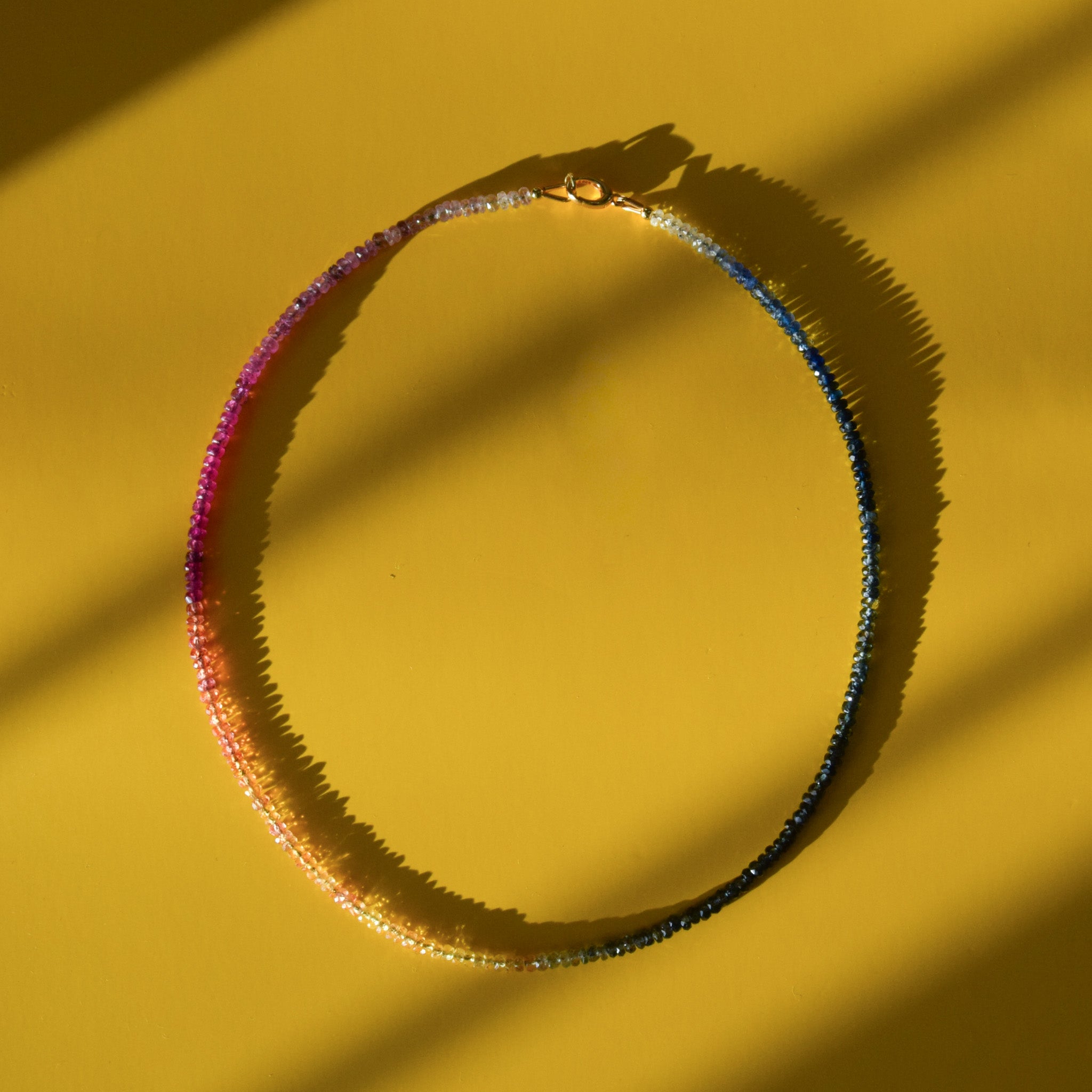 Rainbow Saphire Necklace