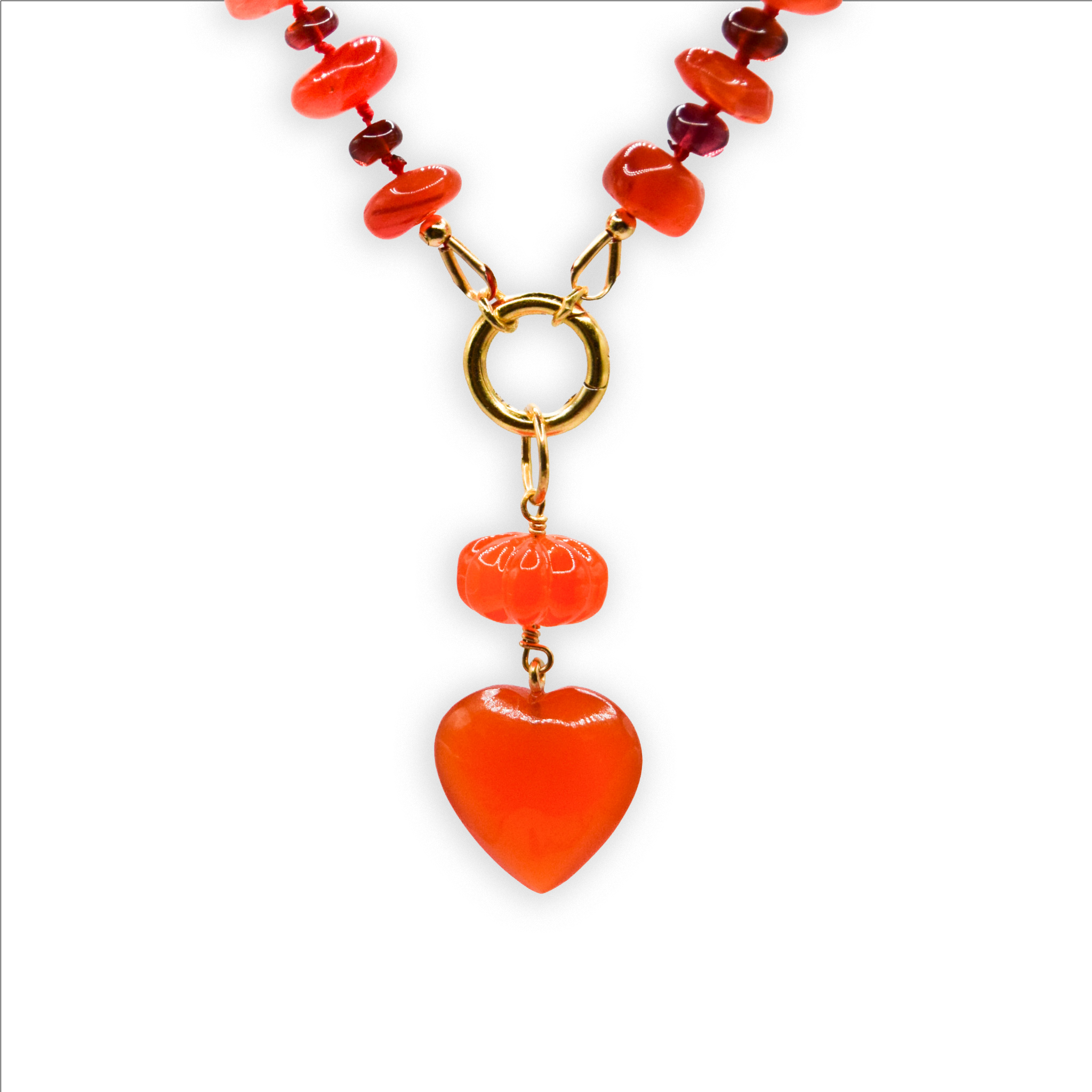 Stacked heart pendant