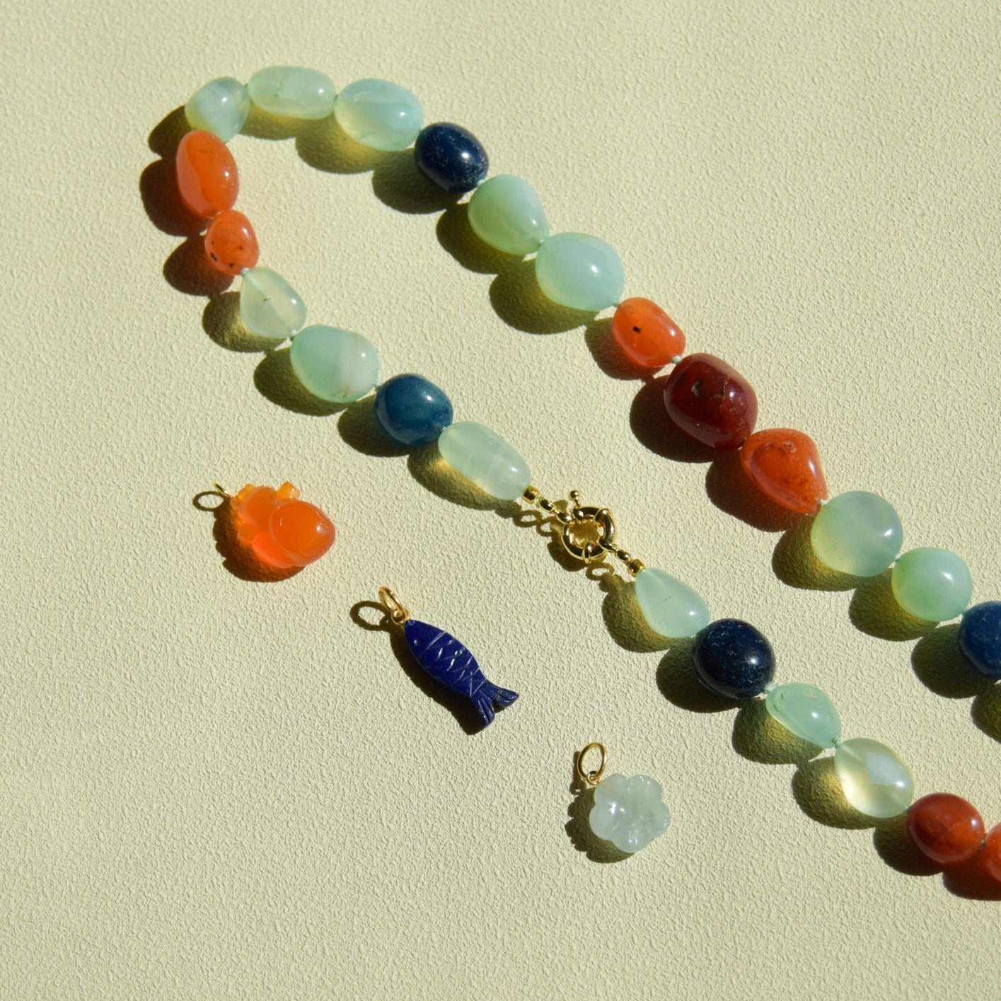 Strata — Chalcedony Necklace