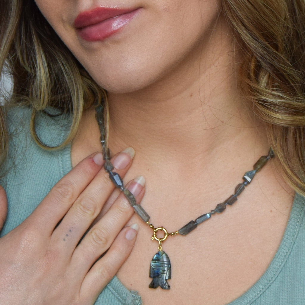 Pulsar — Labradorite Necklace