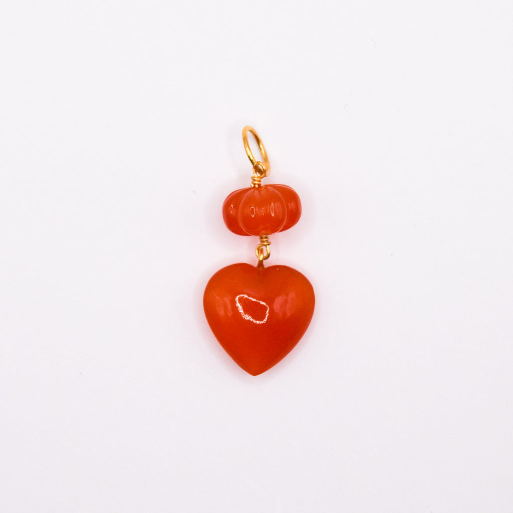 Stacked heart pendant