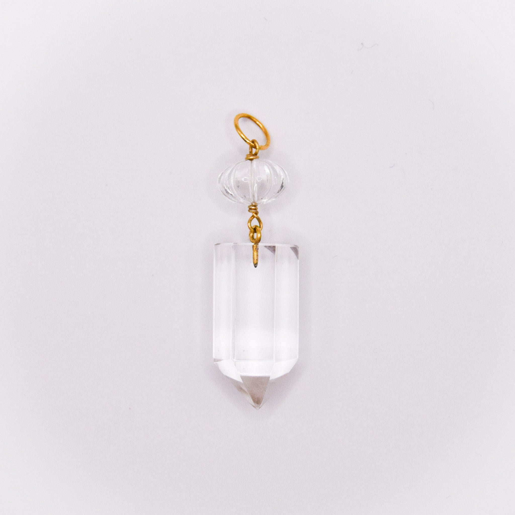 Crystal pencil pendant