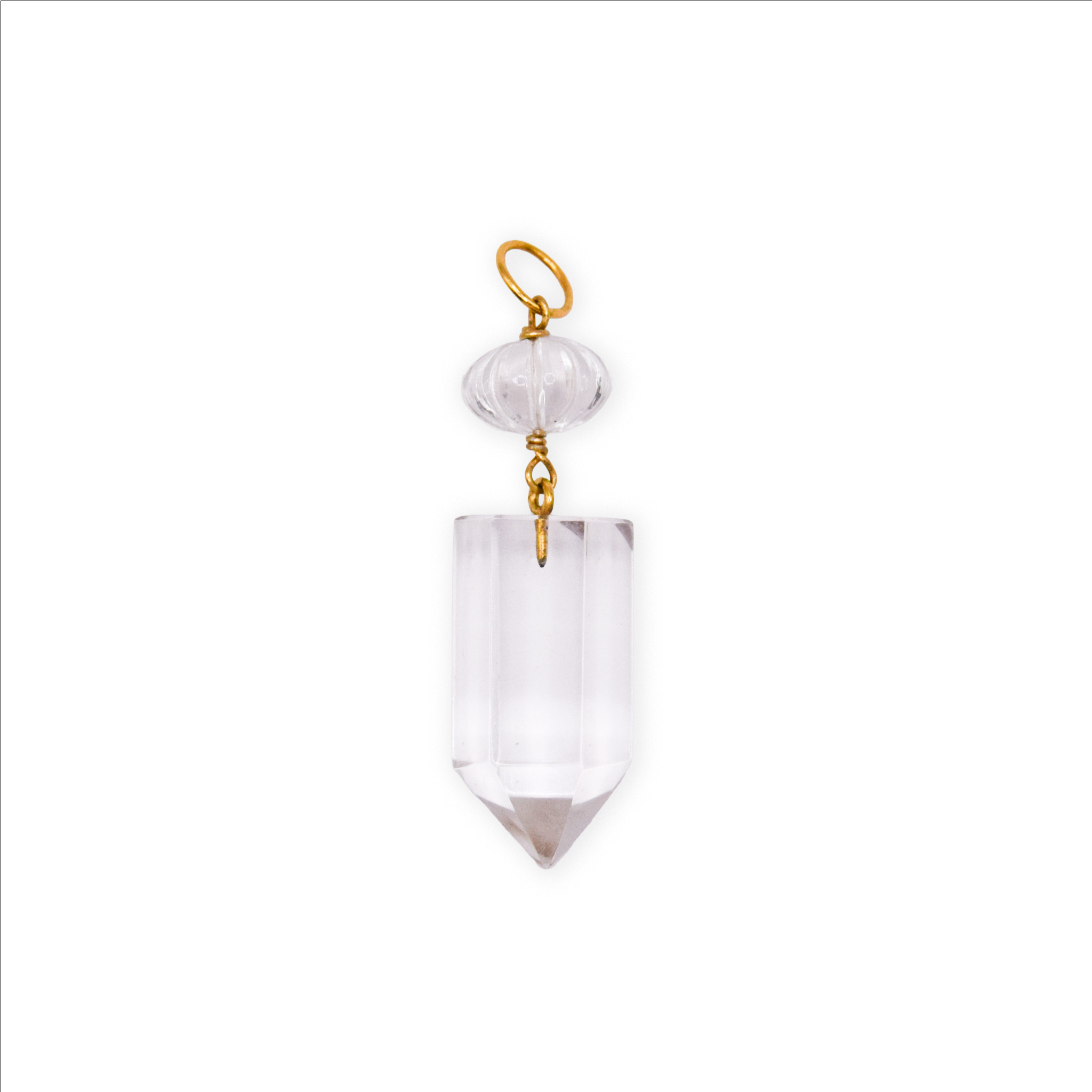 Crystal pencil pendant