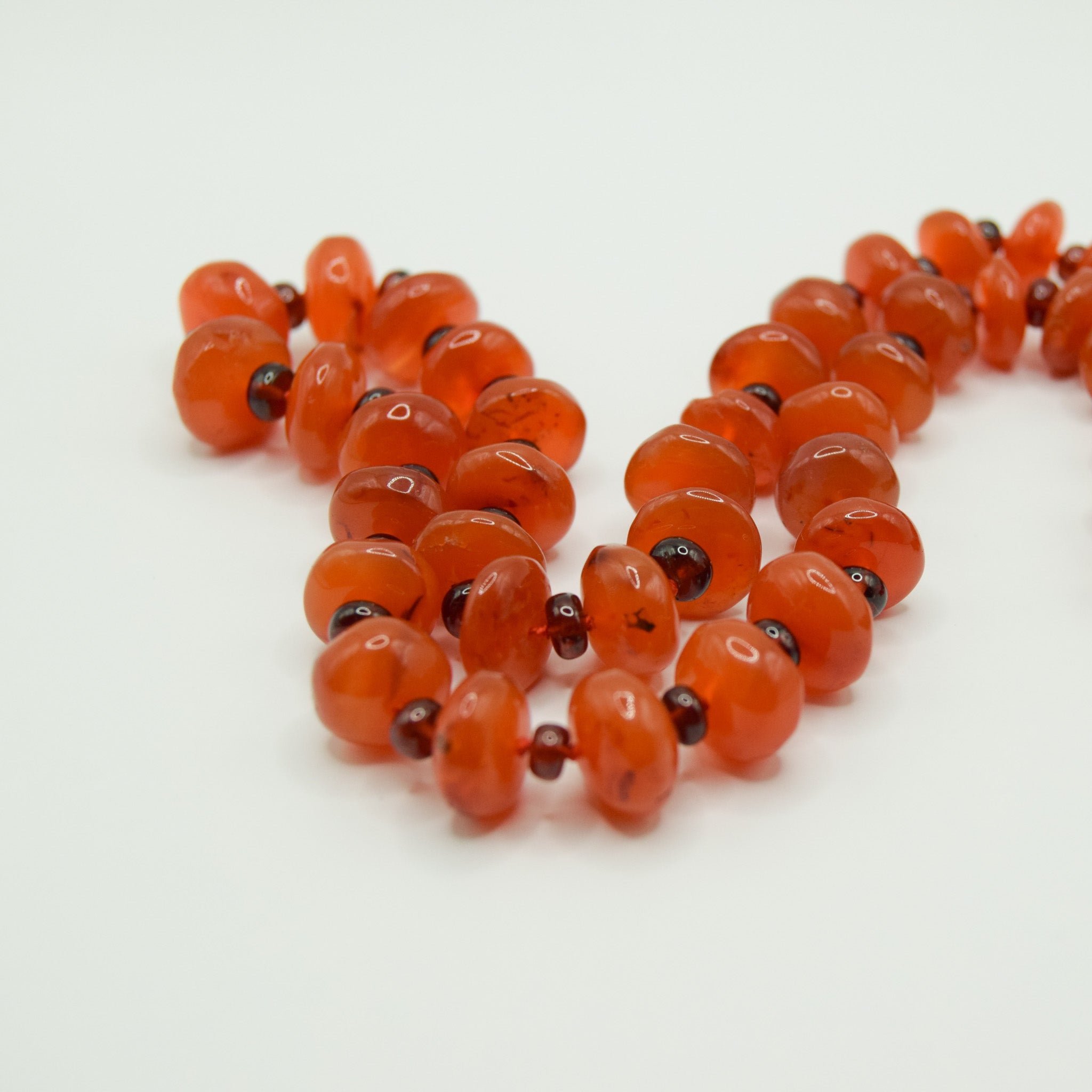 Duality Carnelian & Garnet Necklace