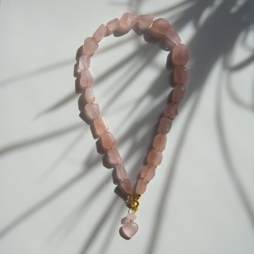 Strata — Rose Quartz Necklace
