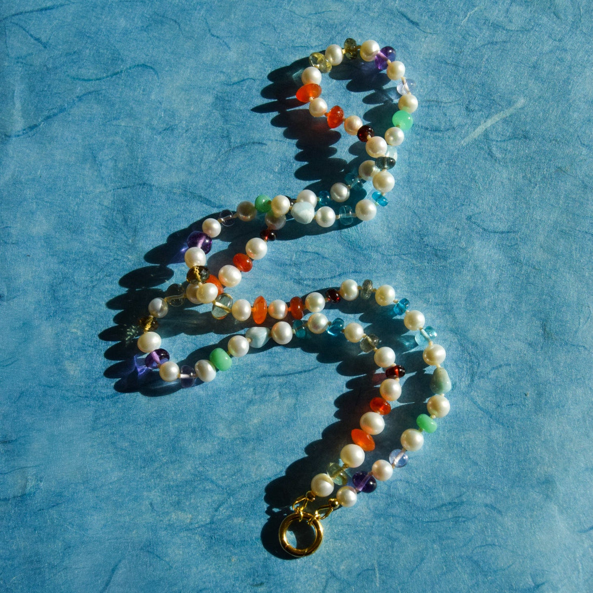 Duality — Pearl Rainbow Necklace