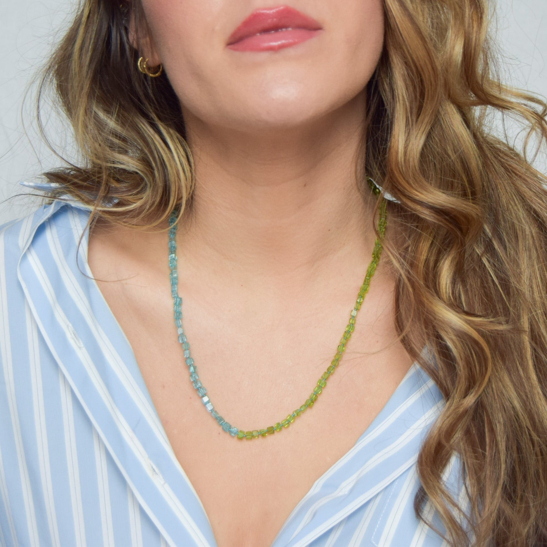 Balance — Apatite and Peridot Necklace
