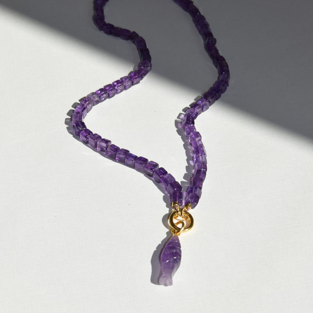 Angular — Amethyst Necklace