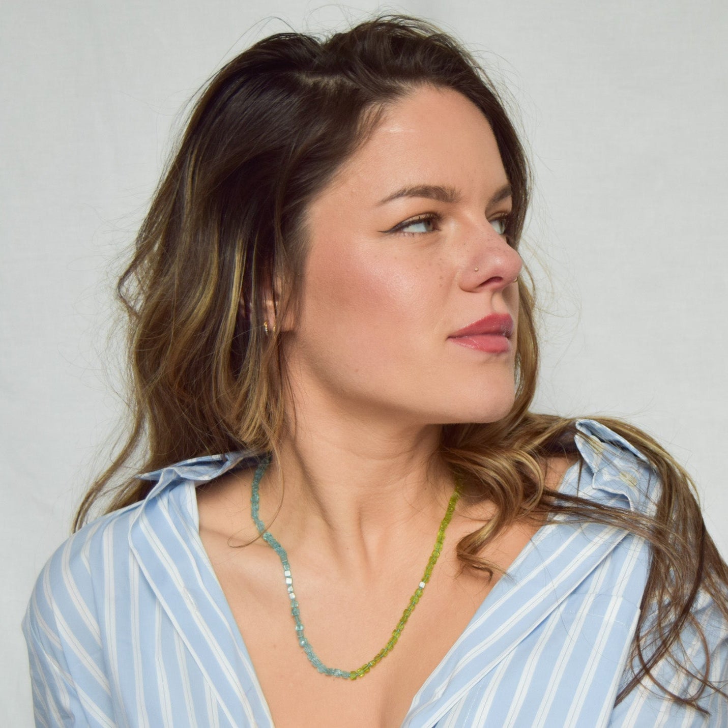 Balance — Apatite and Peridot Necklace