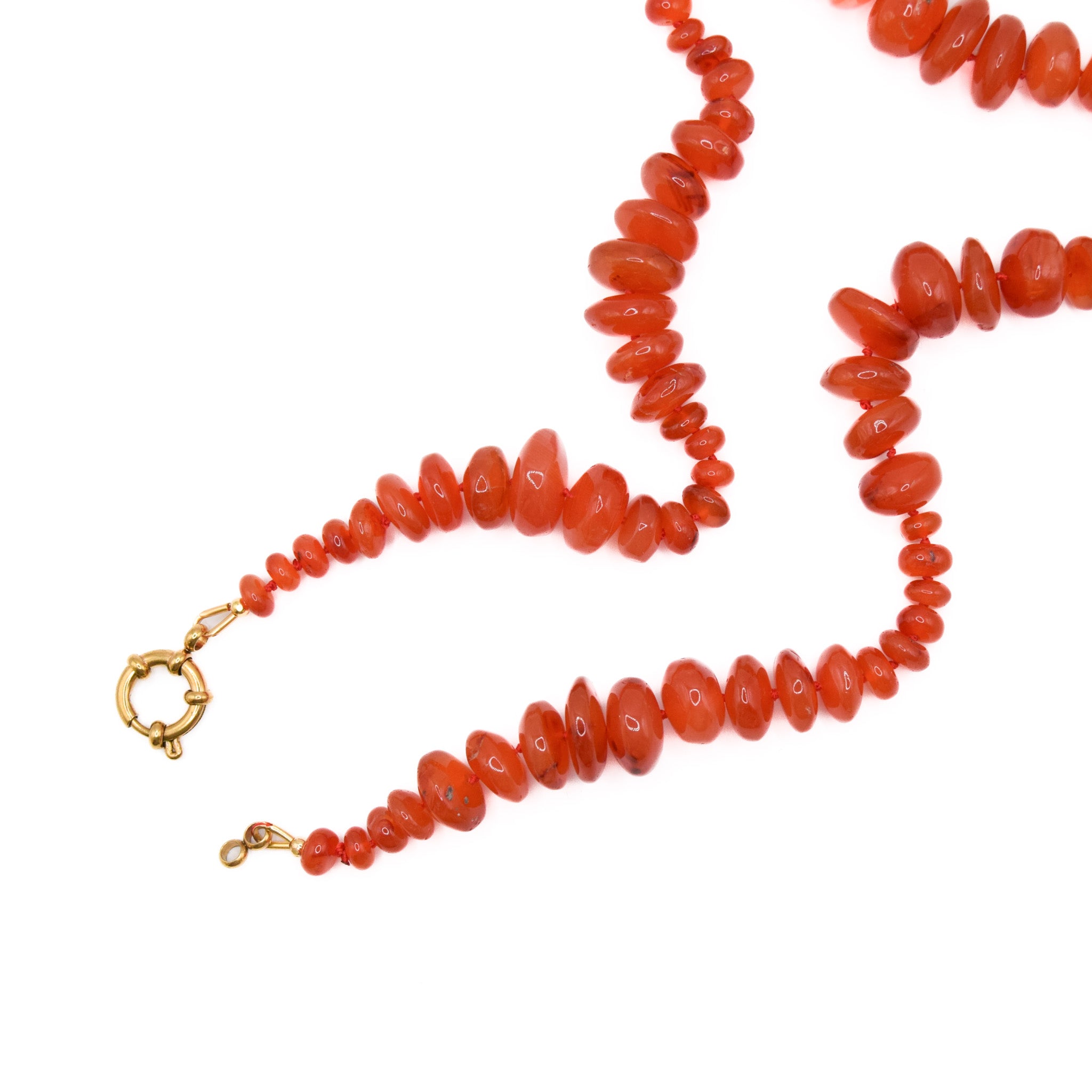 Soundwave Carnelian Necklace