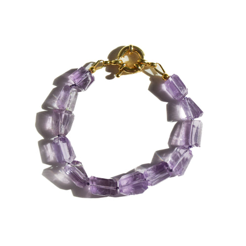 Angular — Amethyst Bracelet