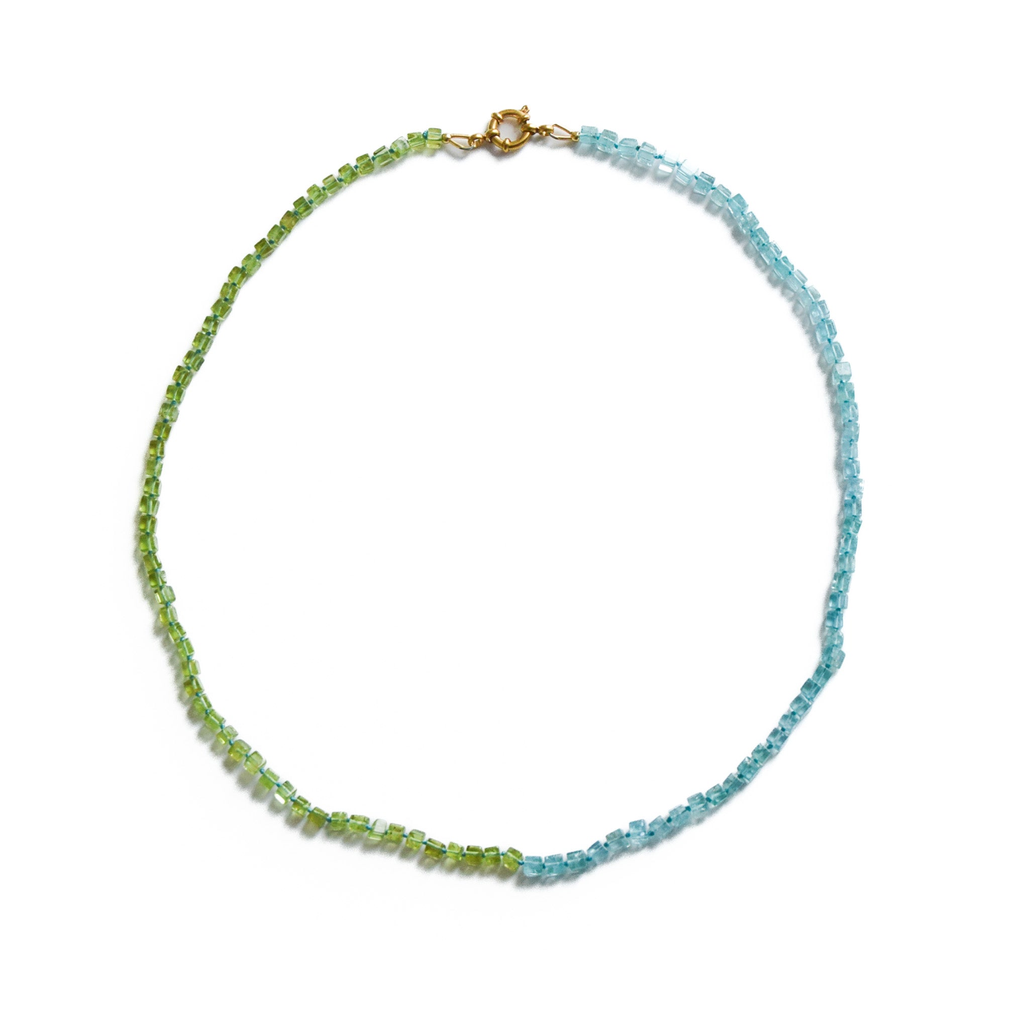 Balance — Apatite and Peridot Necklace