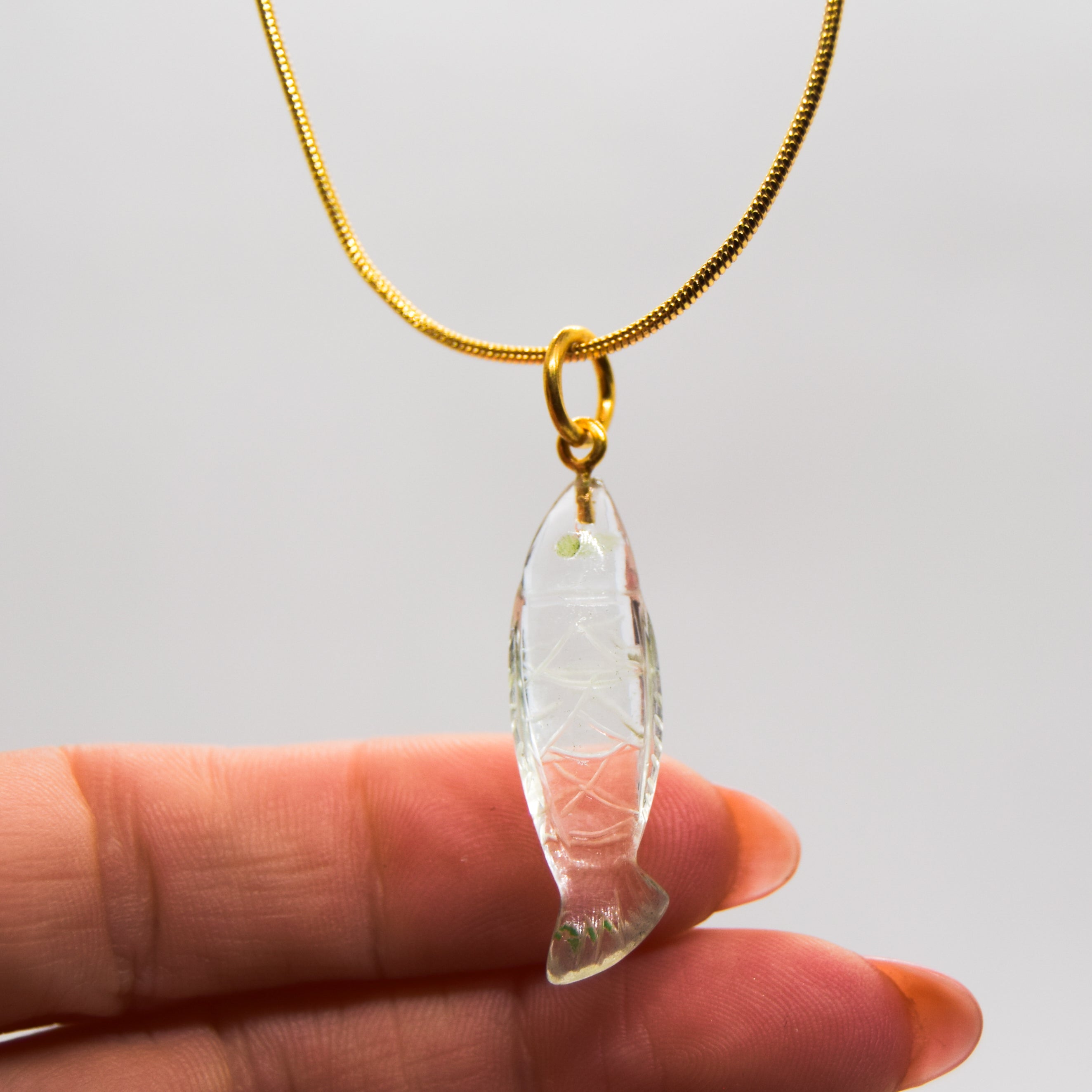 Freeform Fish Pendant