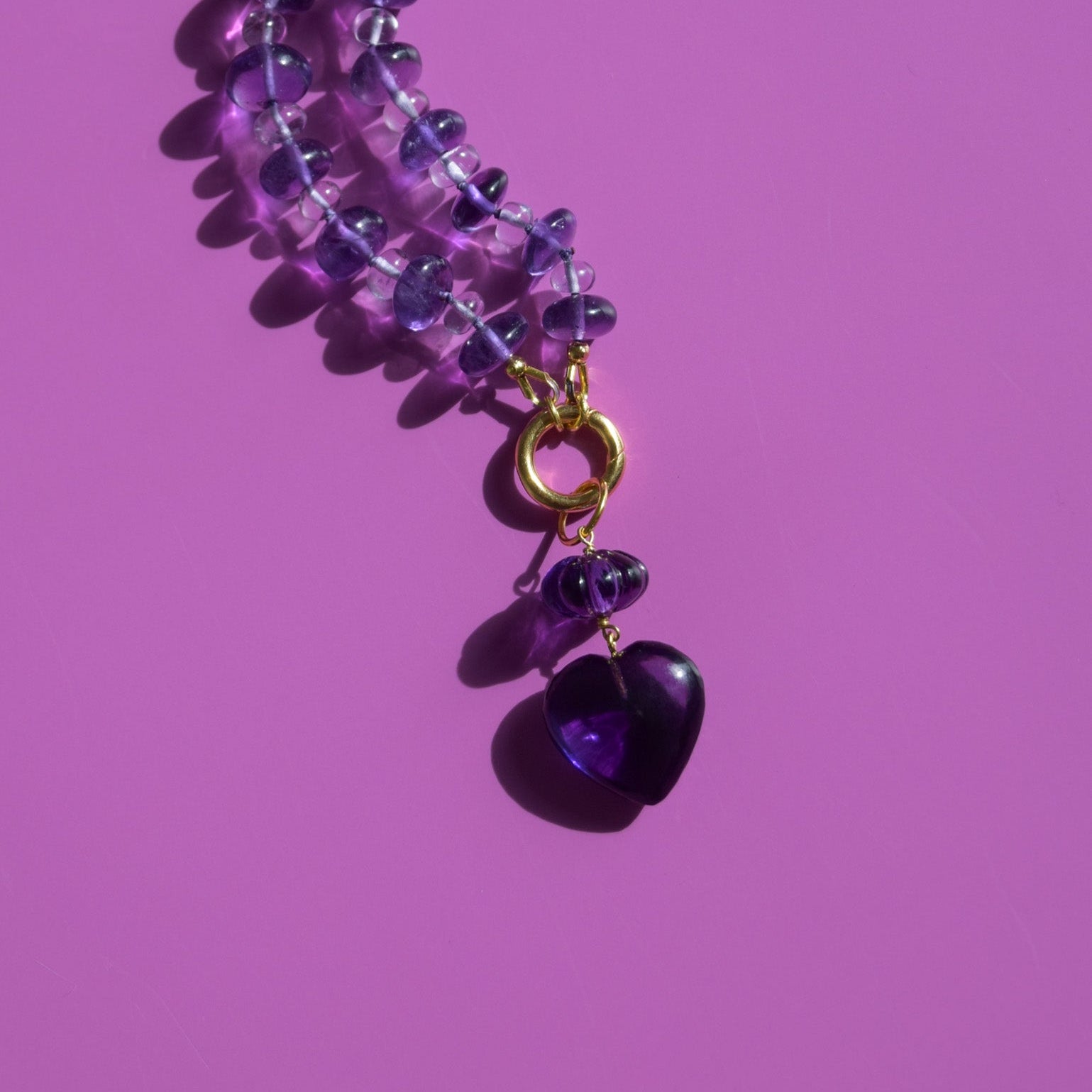 Stacked heart pendant