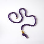 Square Amethyst Necklace