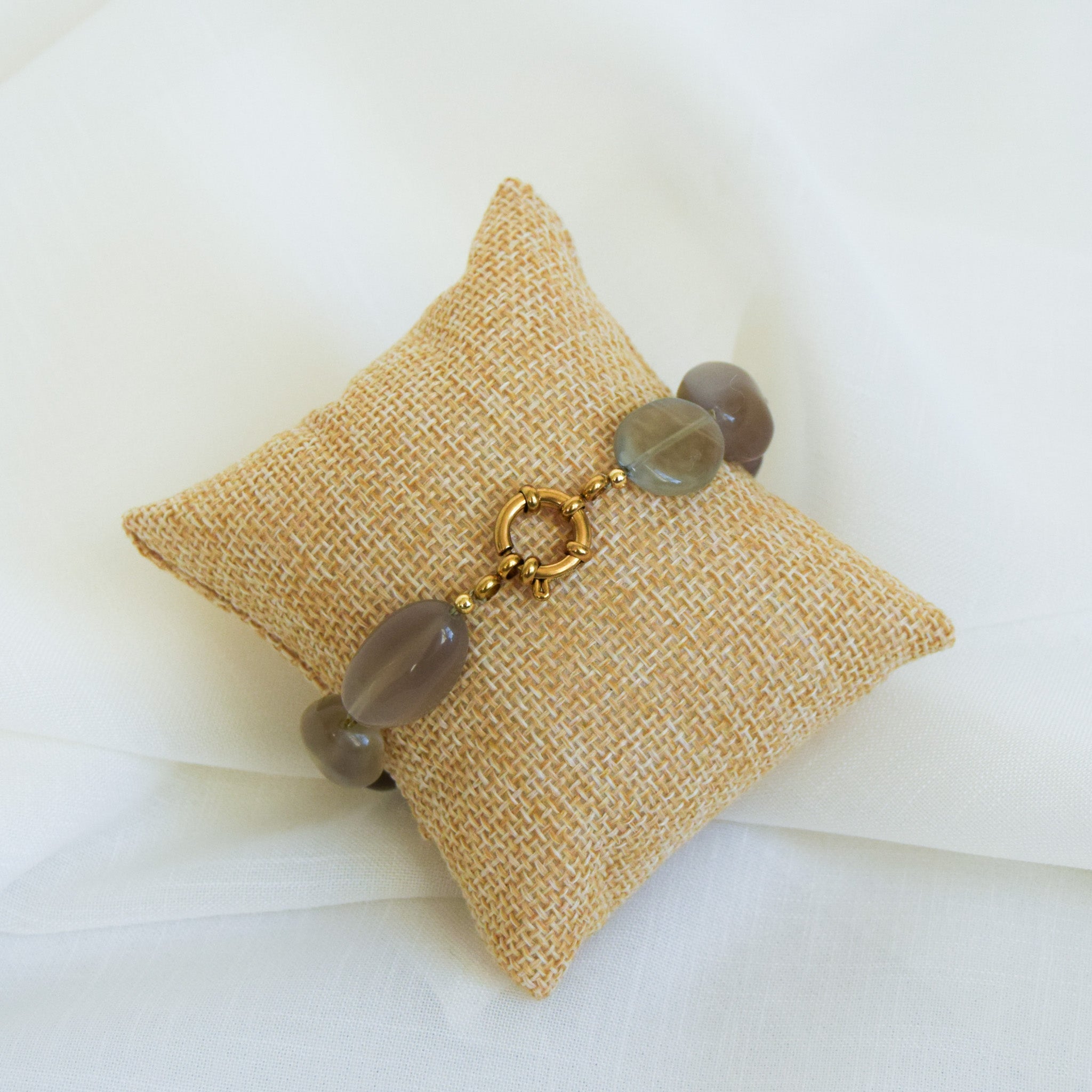 Grey Moonstone Bracelet