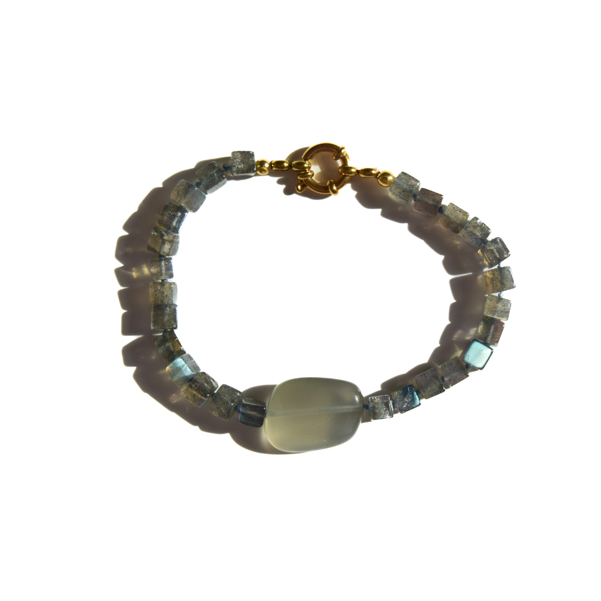 Angular — Moonstone & Labradorite Bracelet