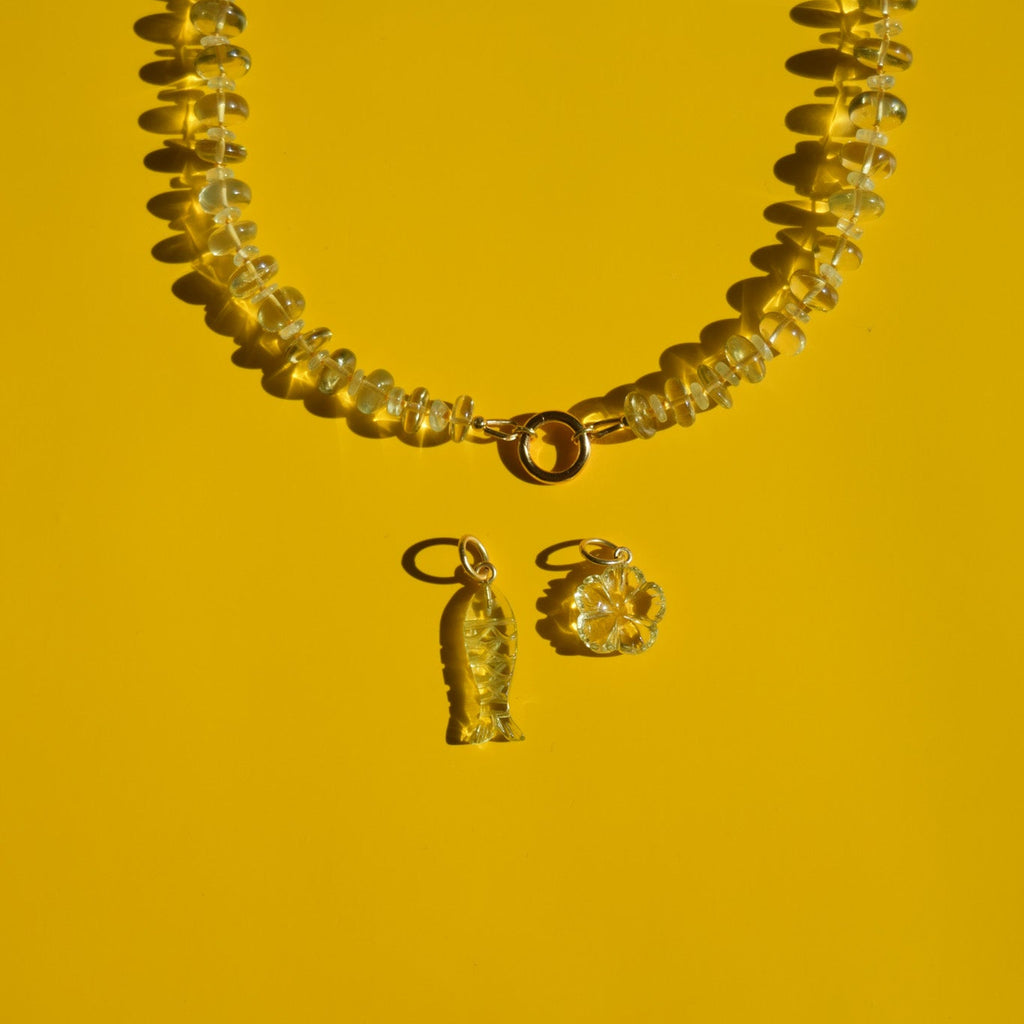 Duality — Lemon quartz Necklace