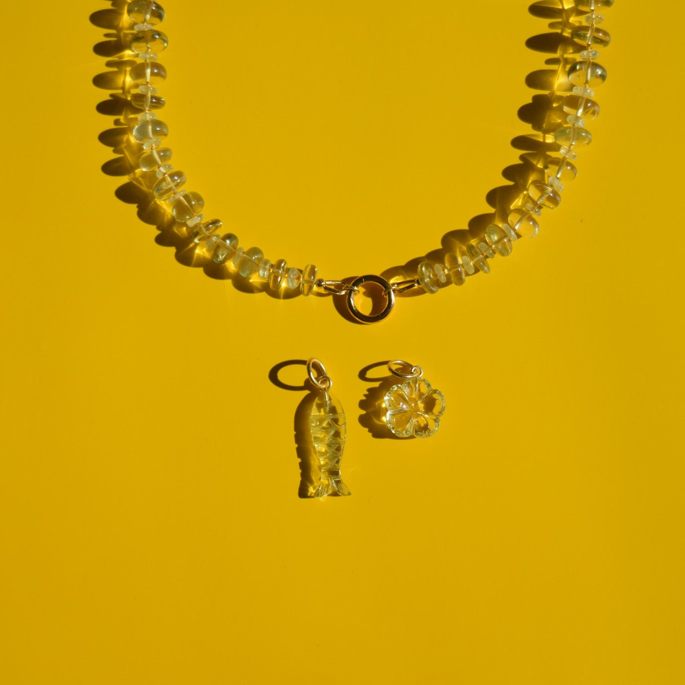 Duality — Lemon quartz Necklace