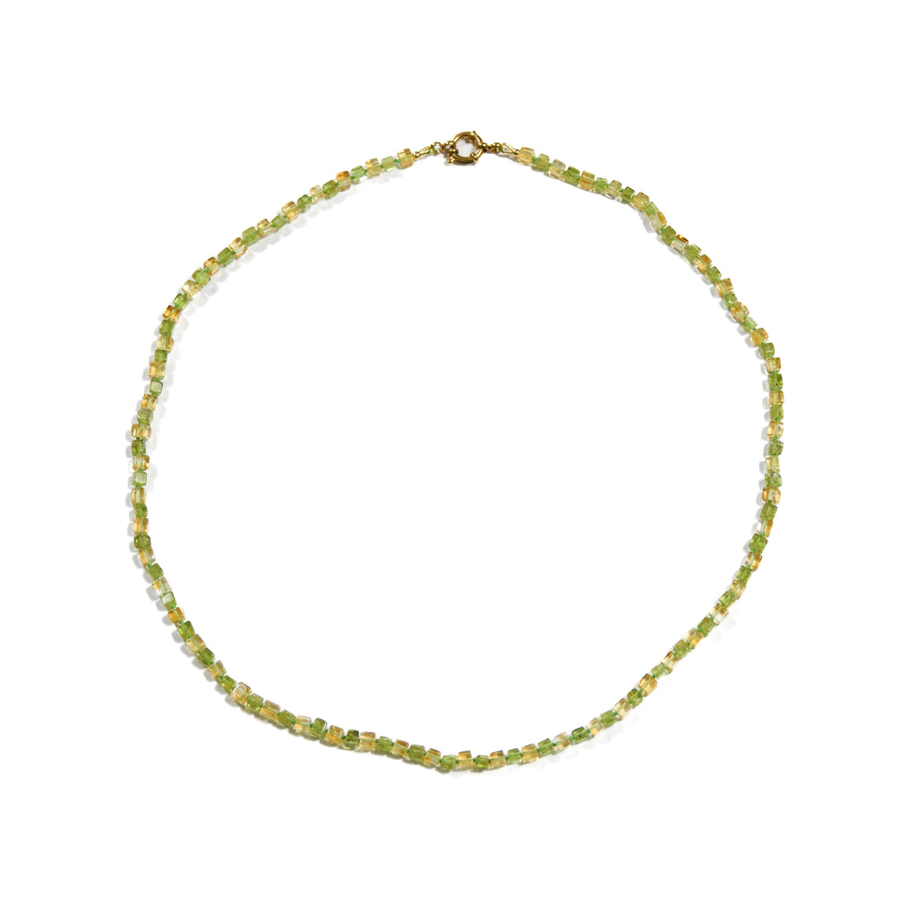 Duality —  Peridot and Citrine Necklace