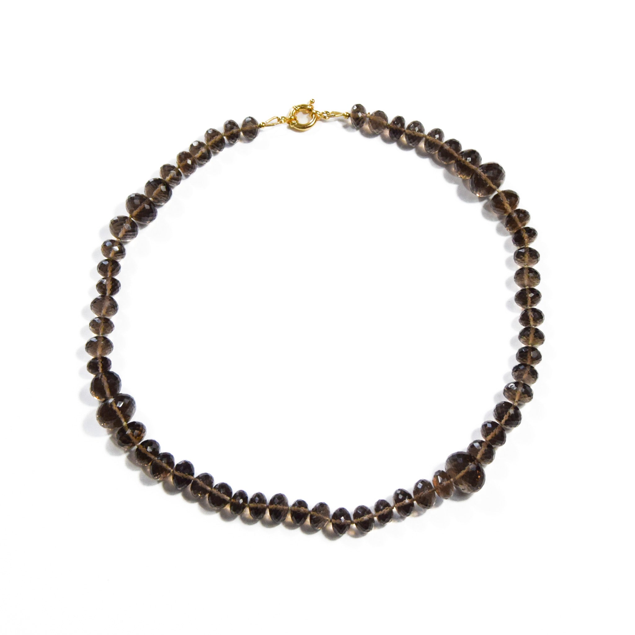 Soundwave Smokey Quartz Necklace