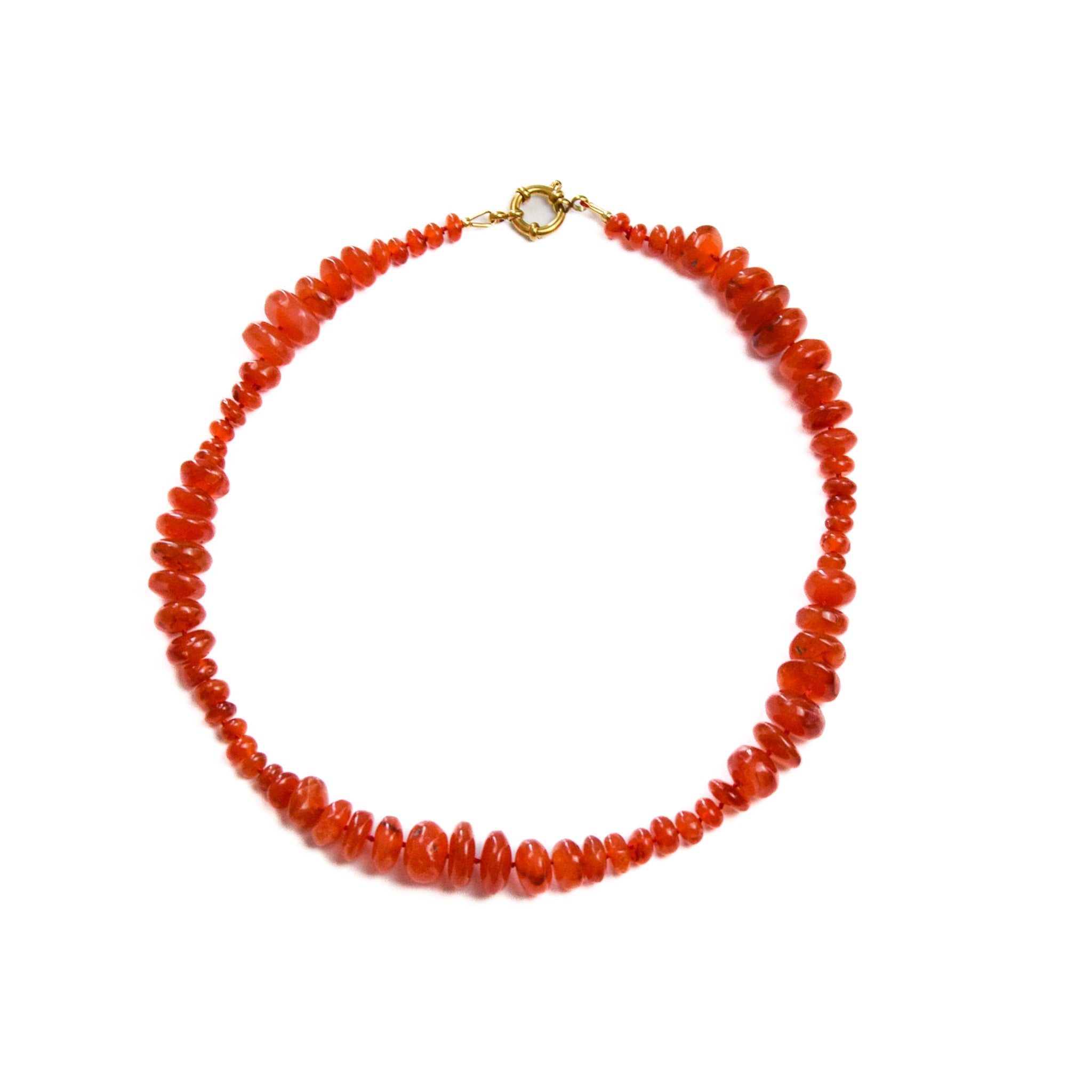 Soundwave Carnelian Necklace