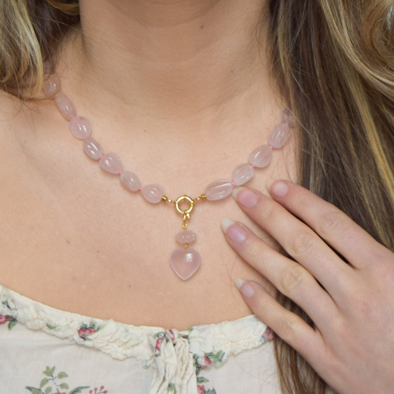 Stacked heart pendant