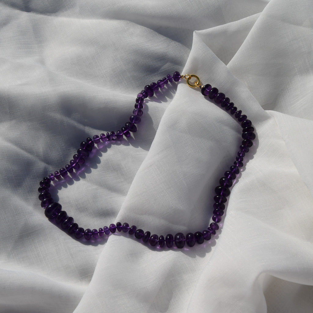Sound Wave Amethyst Necklace