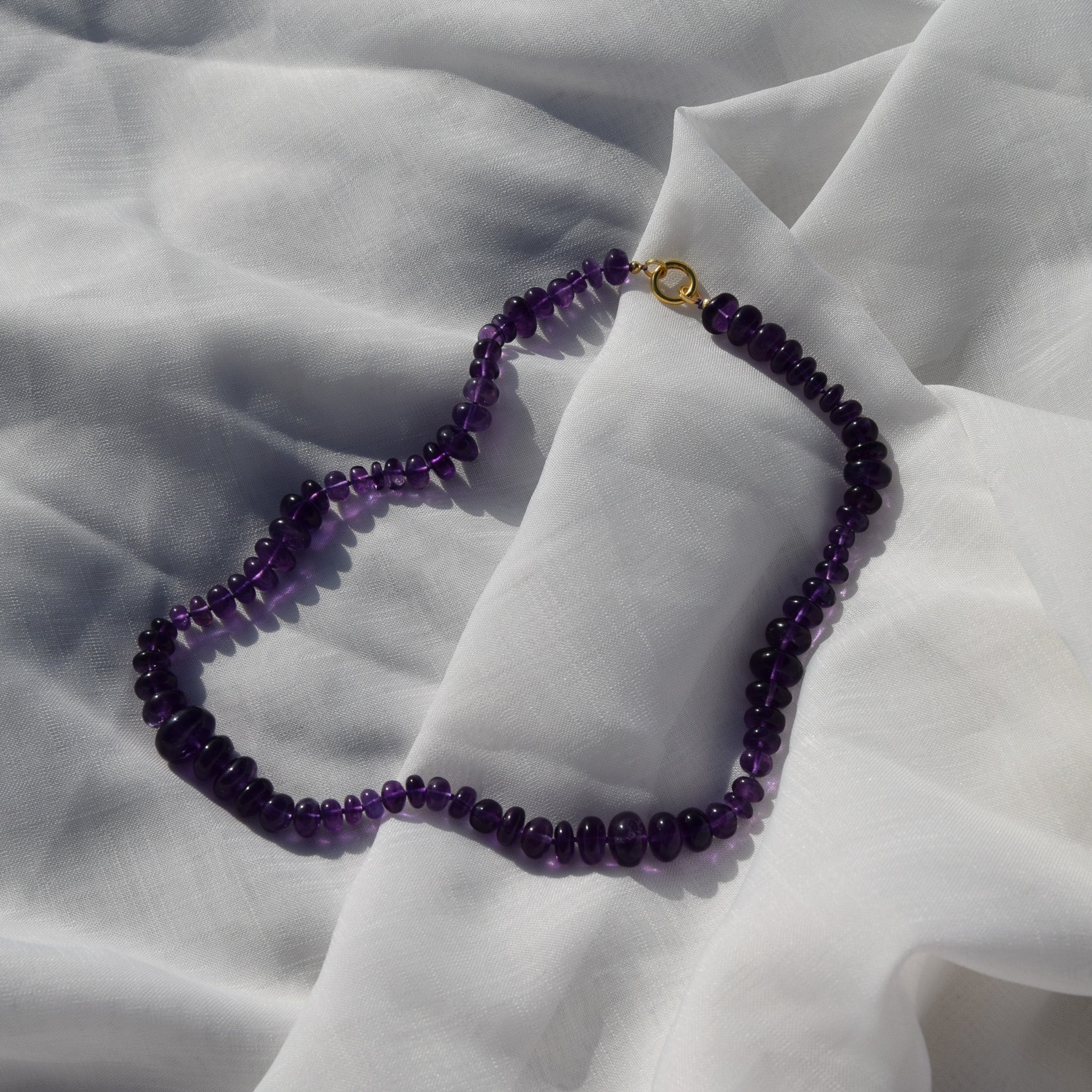 Sound Wave Amethyst Necklace