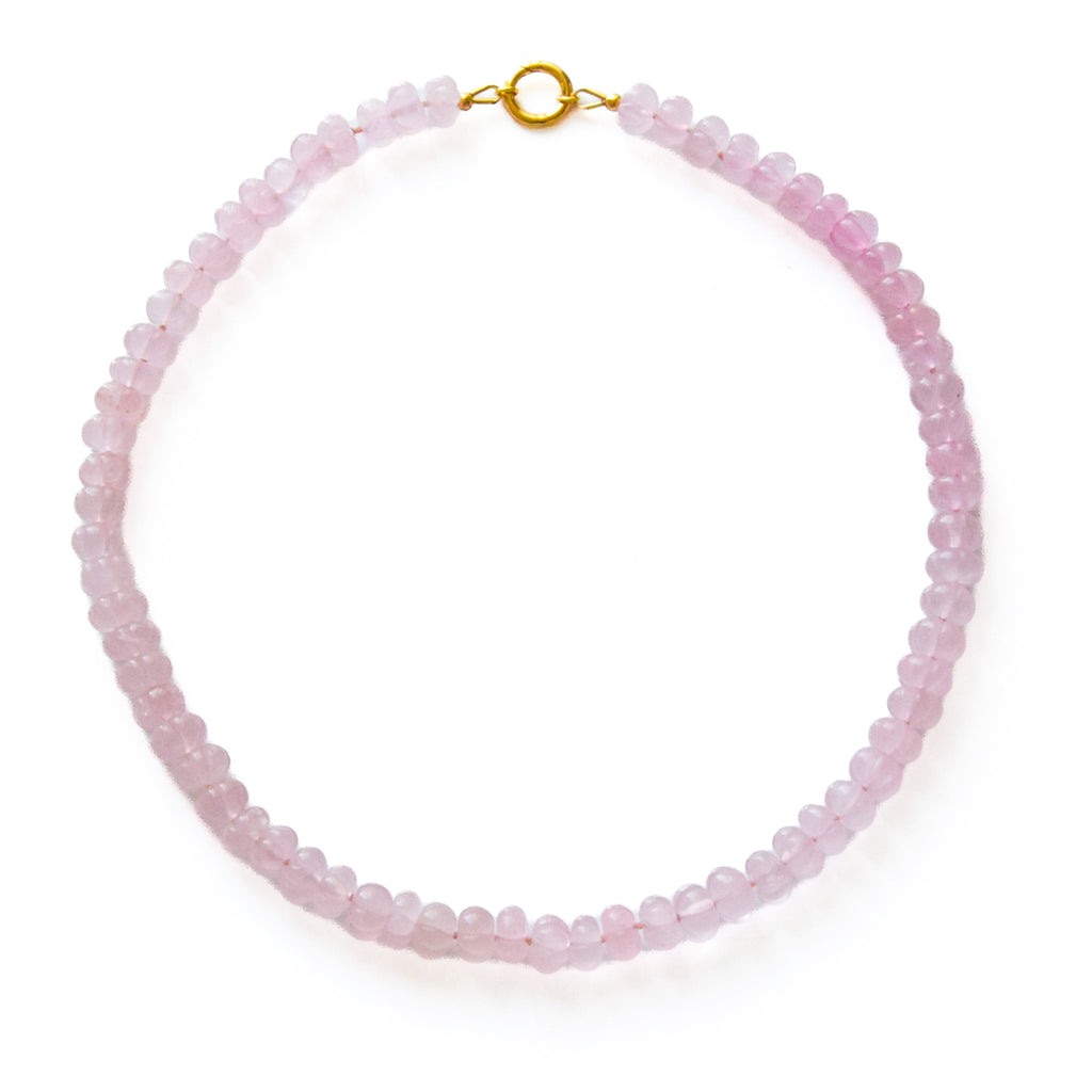 Sculpted — Rose Quartz Necklace