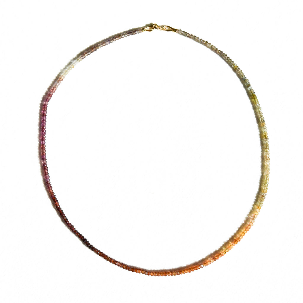 Aura — Multicolor Garnet Necklace