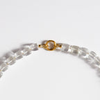 Cubed Clear Quartz Necklace