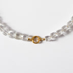 Cubed Clear Quartz Necklace