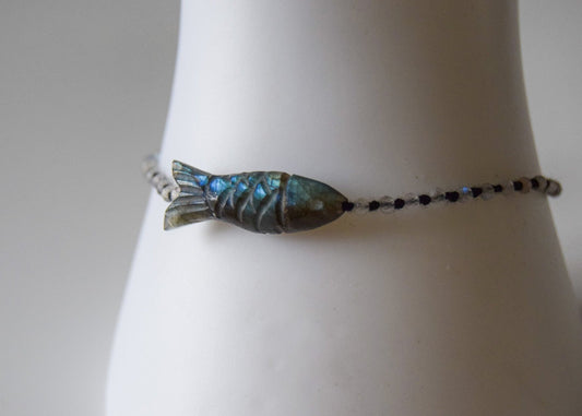 Labradorite Fish Bracelet