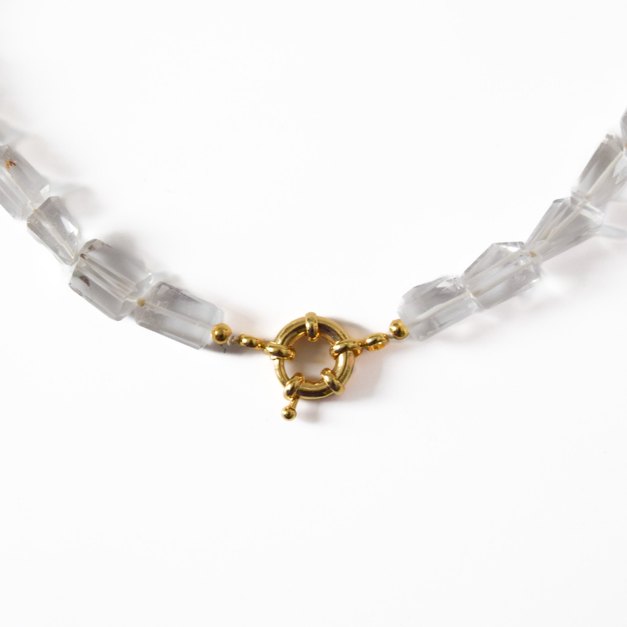 Rough Clear Quartz Necklace