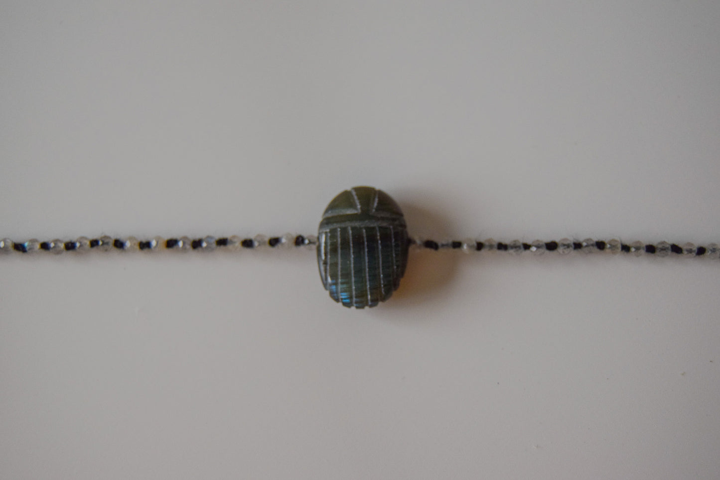 Labradoriet Scarab Armband