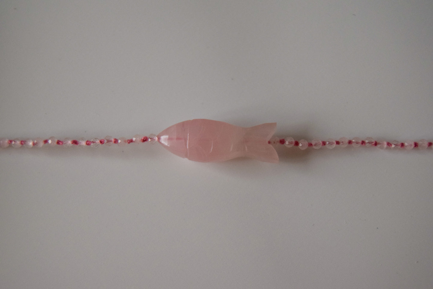 Rose Quartz Fish Bracelet