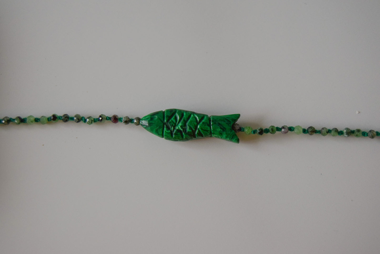 Malachite Fish Bracelet